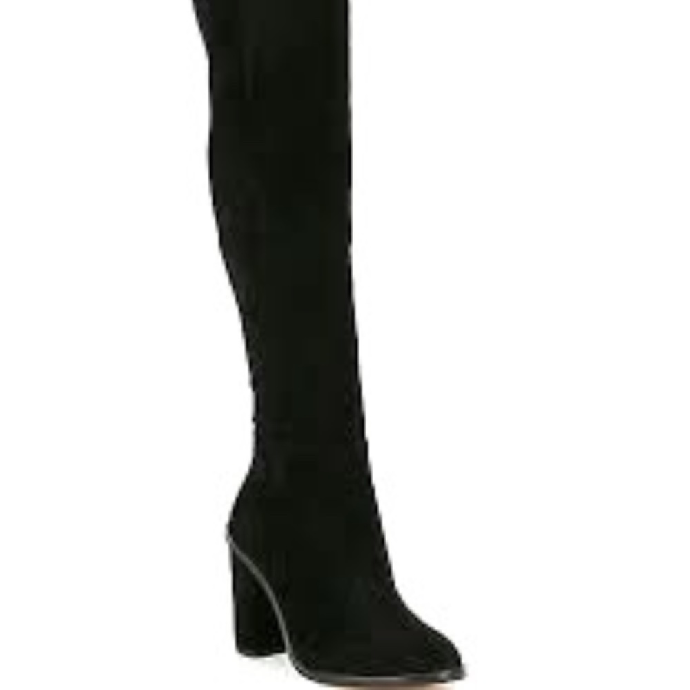 Gianni Bini Barrine Suede Over-the-Knee Block Heel Boots
